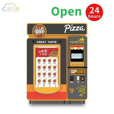 Caiyunjuan Pizza Vending Machine High Capacity Up To 500°F Temperature Range 3-5 Minutes Cooking Time