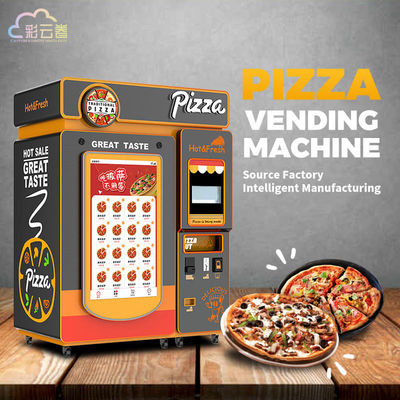 High Temperature Range Up To 500°F Pizza Vending Machine with 32 Inch Screen and 220V Voltage