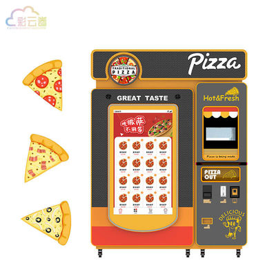 Revolutionary 55 Inch Touch Screen Pizza Vending Machine Ideal for Pepperoni Lovers 60 Pizza Capacity