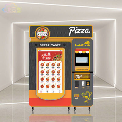 Convenient 55 Inch Touch Screen Pizza Vending Machine with 6800W Peak Power and 60 Pizza Capacity