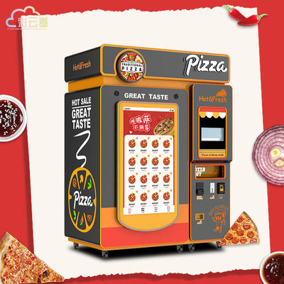 Metal Acrylic Plastic Pizza Vending Machine Up To 60 Pizzas Capacity Convenient