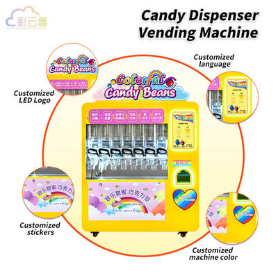 Robotic Arm Candy Dispenser Vending Machine Customized With LED Screen