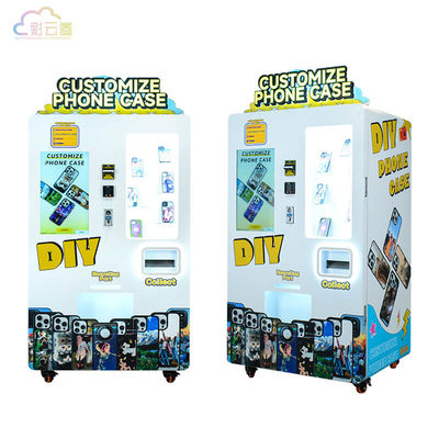 White Personalised Diy Phone Case Vending Machine Fast Printing