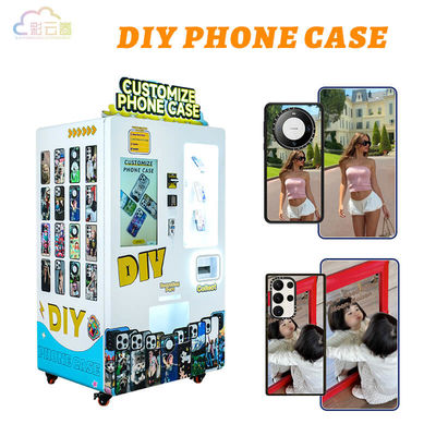 1440Dpi Personalised Phone Case Vending Machine White With Variable Ink Droplet Technology