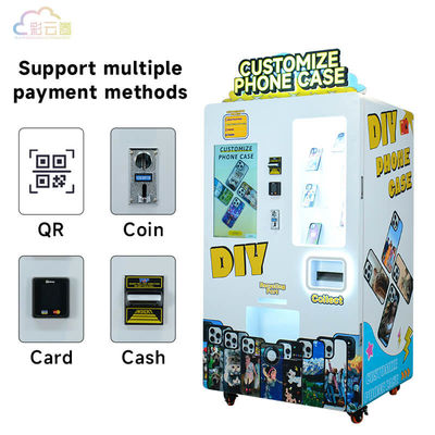 32-Inch Wave Crystal Display Phone Case Printing Vending Machine for Huawei Touch Screen Display