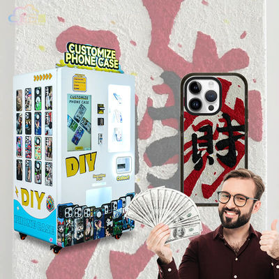 WiFi/Ethernet Network Connection Phone Case Printing Vending Machine for Customized Prints and 27-Inch Touch Screen