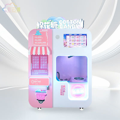 Automatic Dispensing Cotton Candy Floss Machine Vending 3000W