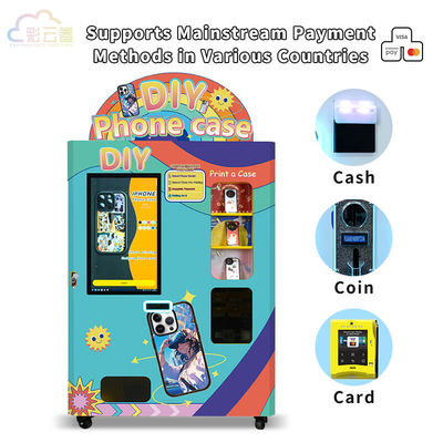Self Service Mobile Phone Case Printing Vending Machine With 32 Inch Touch Screen Display