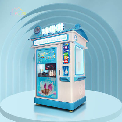 Convenient Ice Cream Automatic Vending Machine 3000W With 21.5 Inch Screen