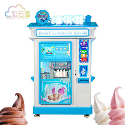 Stainless Aluminum Fresh Ice Cream Vending Machine For Vending Industry