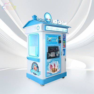 Indoor Outdoor Ice Cream Vending Machine 3000W with 21.5 Inch Touch Screen
