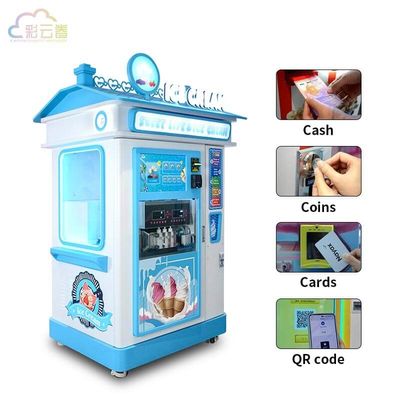 High Capacity Ice Cream Vending Machine With SDK Function 28L Cup Capacity