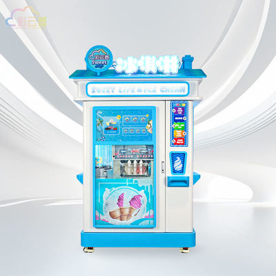 Fully Automatic Vending Machine Ice Cream 3000W With R404a Compressor