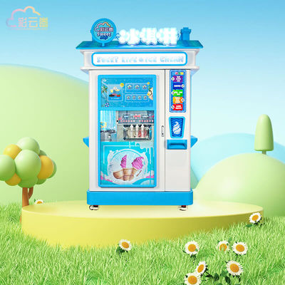 Easy Payment White Ice Cream Vending Machine 28L / 240 Cups