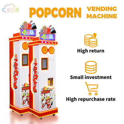 Color Customized Popcorn Express Vending Machine 40g/Cup With LCD Screen