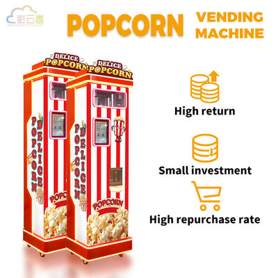LCD Screen Automatic Popcorn Machine 40g/cup For Theme Parks