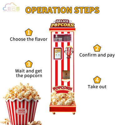 110V 220V Automatic Popcorn Vending Machine With 2 Minutes Dispensing Speed