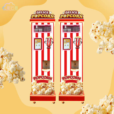 24/7 Automatic Vending Popcorn Machine 2 Minutes Dispensing Electric Power Source