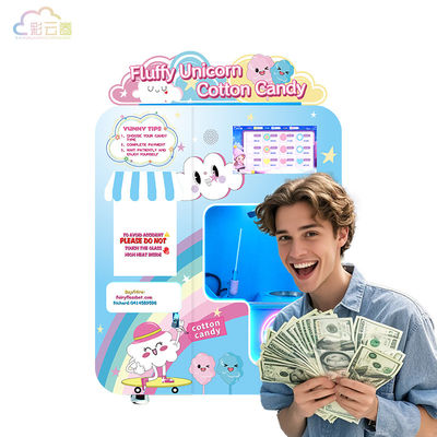 CT580mini Cotton Candy Vending Machine Automated  For Indoor / Outdoor