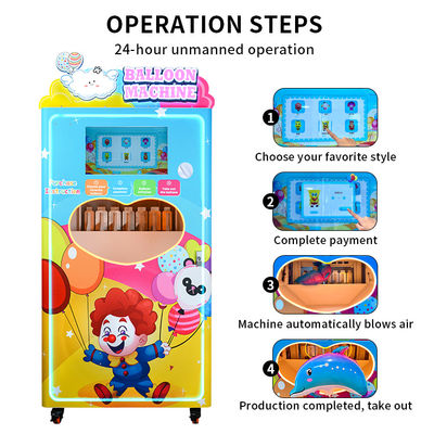 OEM Balloon Vending Machine with Custom LED Logo, Multi-Language, Low MOQ 1 Unit