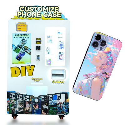 Remote Monitoring System 27-inch Touch Screen Display Phone Case Printing Vending Machine with 3 Minutes Printing Speed