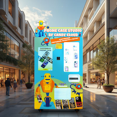 27-inch LCD Touch Screen Display Personalized Phone Case Vending Machine for Samsung Phone Models