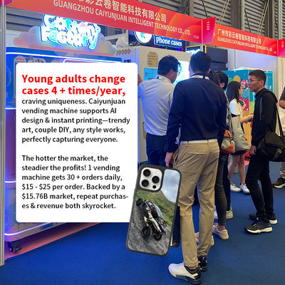 Customizable Smartphone Hard Case Printing Vending Machine with Minimum Order Quantity and Mobile Payment