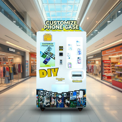 Airports' Ultimate Solution Personalized Cell Phone Cover Vending Machine with Steel Construction