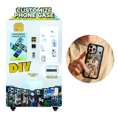 Train Stations Phone Case Printing Vending Machine CYJ-D04 with Printing and Spanish Language Options