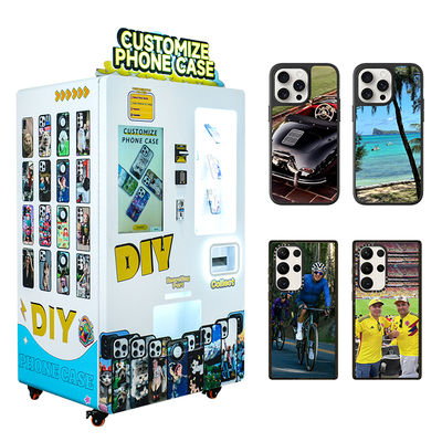 Secure Packaging and Fast Shipping Steel Phone Case Printing Vending Machine with Variable Ink Droplet Technology