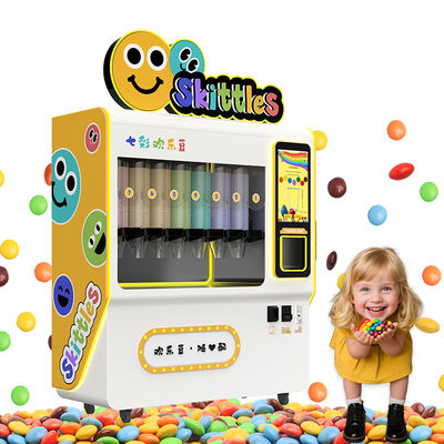 Sweet Treat Dispenser Vending Machine with Robotic Arm Dispensing Method in White or Customized Color