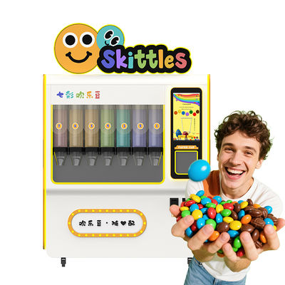Sweet Treat Dispenser Vending Machine with Robotic Arm Dispensing Method in White or Customized Color