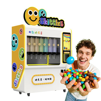 Sweet Treat Dispenser Vending Machine with Robotic Arm Dispensing Method in White or Customized Color