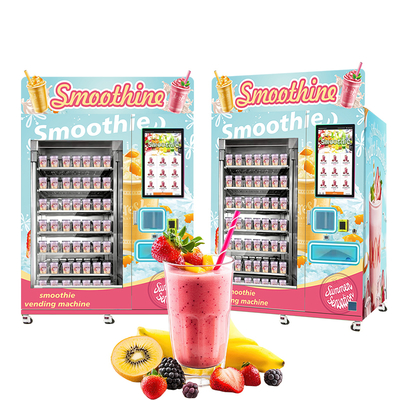 Cooling System Compressor Smoothie Vending Machine with Stainless Steel Material and Convenient Credit Card Payment