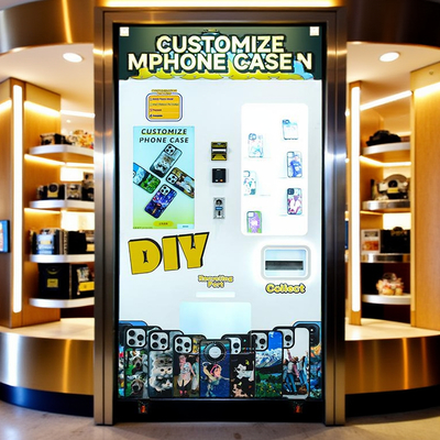 Phone Case Printing Vending Machine 1500x800x600mm Android OS