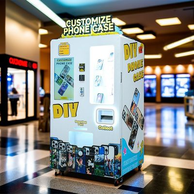 High-Resolution Phone Case Printing Vending Machine with 27-Inch Wave Crystal Display and 20 Cases per Hour Output