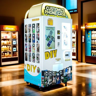 Compact 720dpi/1440dpi/2880dpi Printing Resolutions Phone Case Printing Vending Machine with 220V Power Supply and 350kg Weight