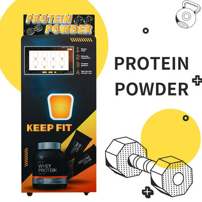 Protein Powder Vending Machine with Automatic Cup Dispensing Background Warning System and Energy Efficient Design for Fitness Nutrition