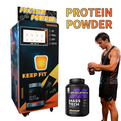 Protein Powder Vending Machine with Automatic Cup Dispensing Background Warning System and Energy Efficient Design for Fitness Nutrition