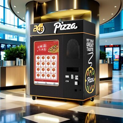 Custom 32-inch Touch Screen Pizza Vending Machine with Multi-Language Interface and 24/7 Availability