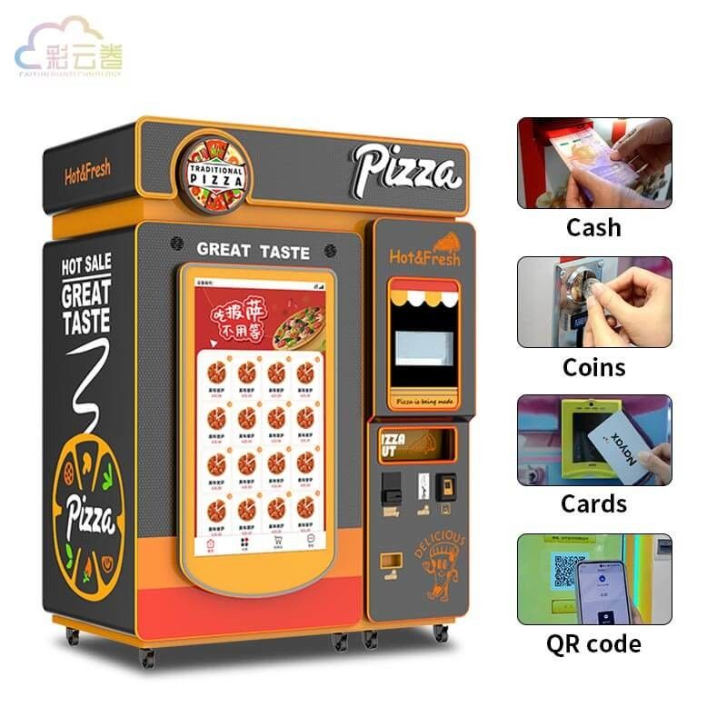 1800*1120*2400mm Size Buy Pizza Vending Machine with Convenient Credit/Debit Card Payment Method