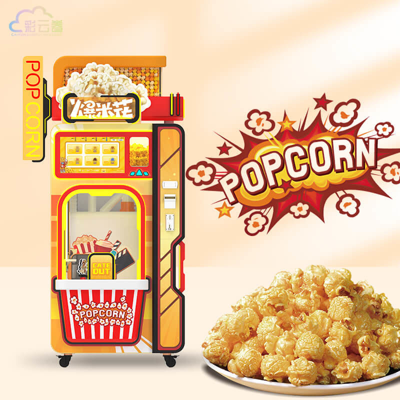 Automated Popcorn Vending Machine Manufacturers 24 Flavors Customized Color