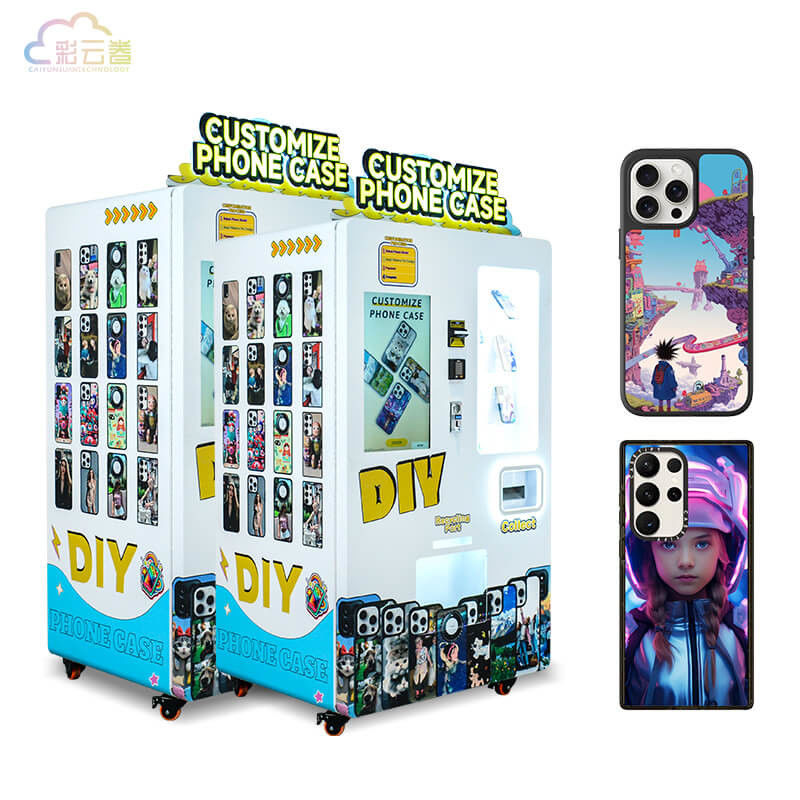 Samsung Compatible Phone Case Printing Vending Machine with Variable Ink Droplet Technology Up To 3 Mins Per Case