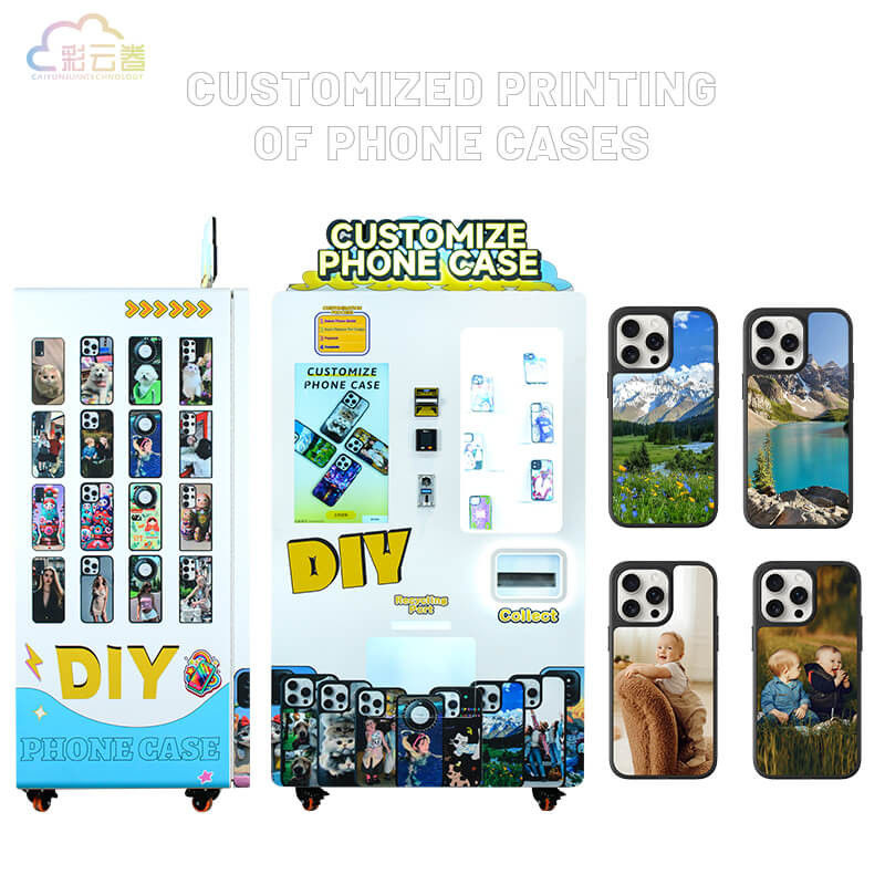 White Custom Phone Case Vending Machine 630 Capacity For Retail Stores