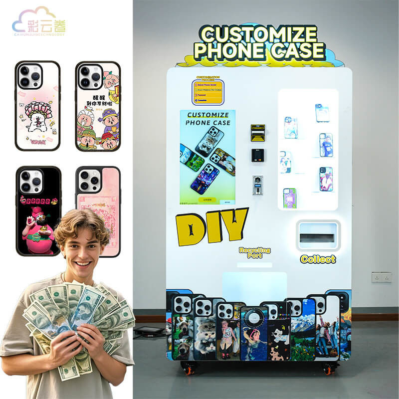 Android System Phone Case Printing Vending Machine with 1440Dpi Printing Resolution and Global Language Support