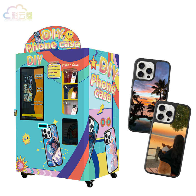 Credit Card Payment Phone Case Printing Vending Machine with 1.5Pi Minimum Ink Droplet and High Resolution Printing
