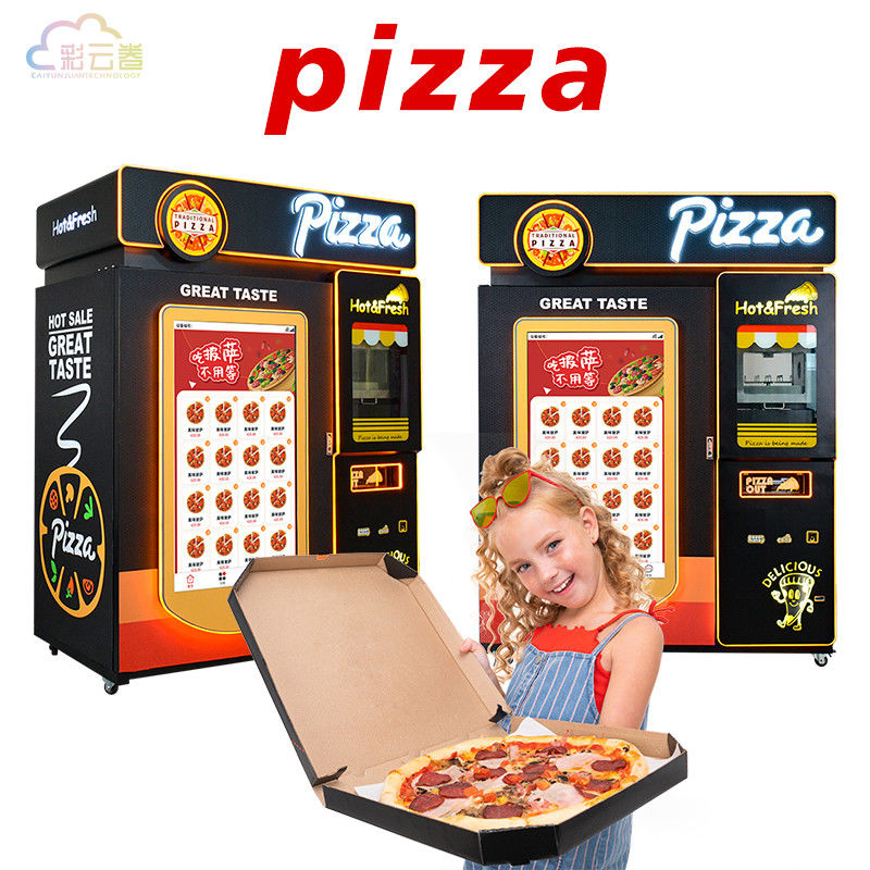 Fully Automatic Pizza Vending Machine Customized with 55 Inch Screen