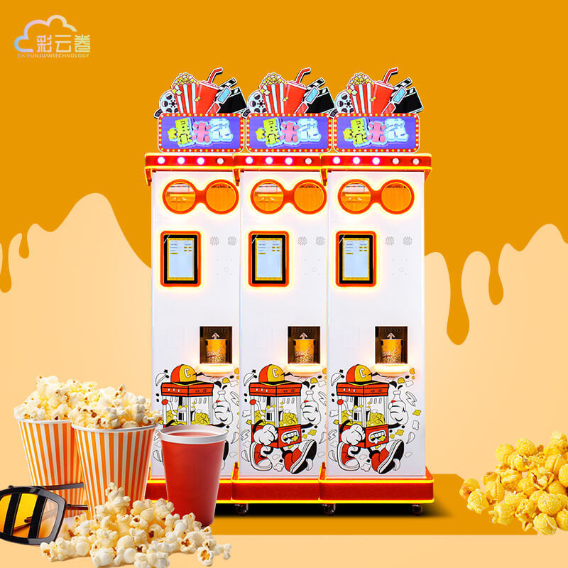 Red Popcorn Vending Machine 500kg 60 Servings Capacity For Schools / Universities