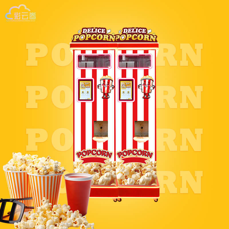 Digital Display Popcorn Vending Machine Automatic Dispensing 60 Servings Capacity