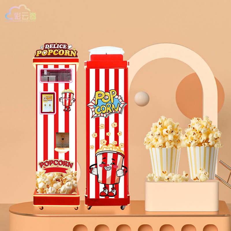 LCD Screen Popcorn Vending Machine Automatic For Snack Dispensing